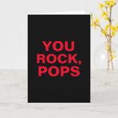 Carte Simple Moderne Texte Drôle Vous Pops Rock (Fleur jaune)
