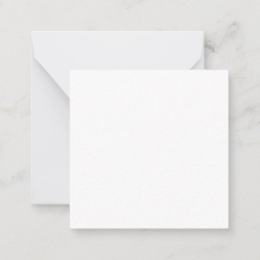 Carte simple Monogram Blank Note Card. (Dos)