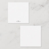 Carte simple Monogram Blank Note Card. (Devant / Derrière)