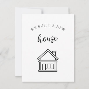 Carte Simple Nous Avons Construit Une Nouvelle Maison No