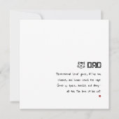 Carte Simple Papa Chat Drôle Minimaliste (Devant)