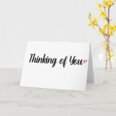 Carte Simple Pensée pour Vous (Fleur jaune)