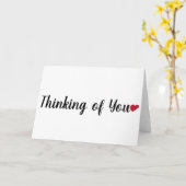 Carte Simple Pensée pour Vous (Fleur jaune)