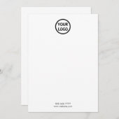 Carte simple petit logo (Devant / Derrière)