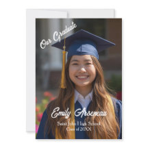 Simple Photo  Calligraphy  Grad Party  Personalize