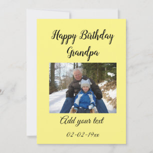 Carte simple photo coloré minimal pour l'anniversaire de