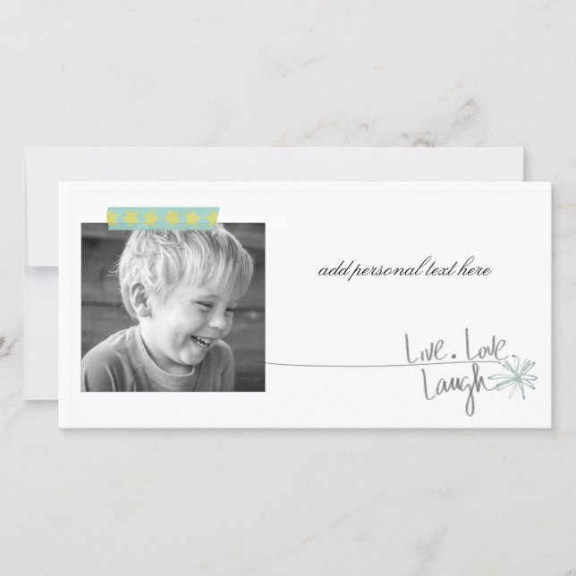 Carte simple photo quotidienne (Devant)
