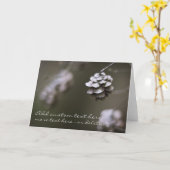 Carte Simple pin cône nature photographie closeup (Fleur jaune)