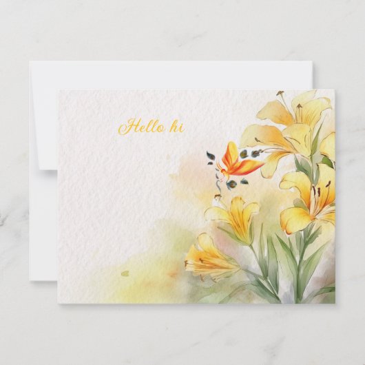 Carte simple pour fêtes annuelles (Devant)
