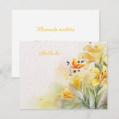 Carte simple pour fêtes annuelles (Devant / Derrière)