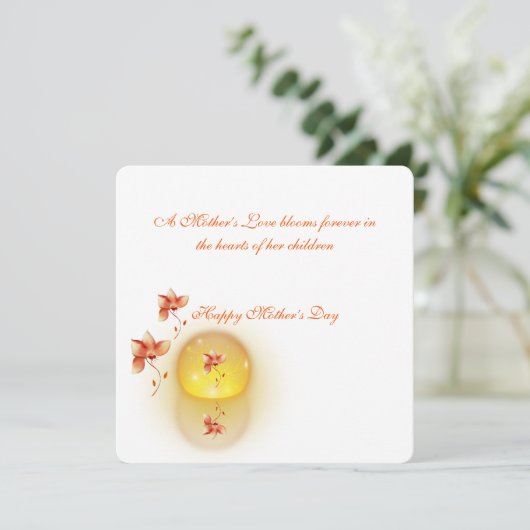 Carte simple pour fêtes annuelles (Debout devant)