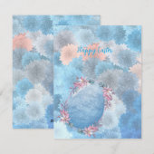 Carte simple pour fêtes annuelles (Devant / Derrière)