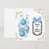 Carte simple pour fêtes annuelles (Devant / Derrière)