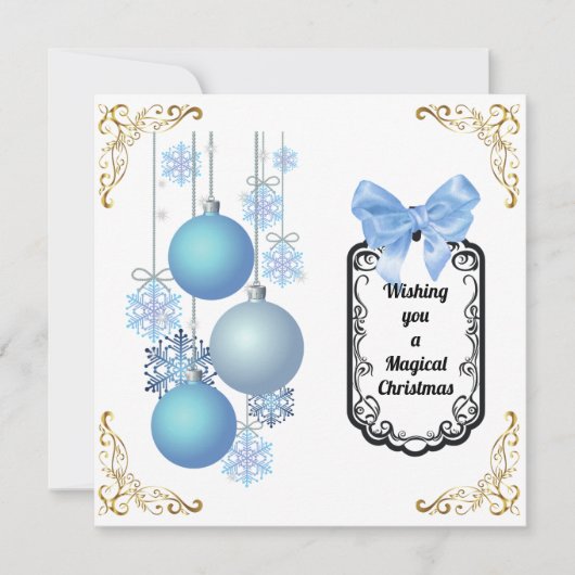 Carte simple pour fêtes annuelles (Devant)