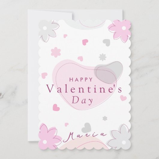 Carte simple pour la Saint-Valentin (Devant)