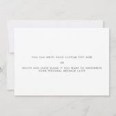 Carte simple pour ma demoiselle d'honneur le jour (Dos)