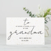 Carte Simple Pour Ma Grand-Mère Le Jour Du Mariage Ajout (Debout devant)