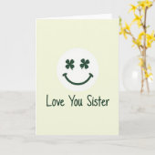 Carte simple pour ma sœur adorée (Fleur jaune)