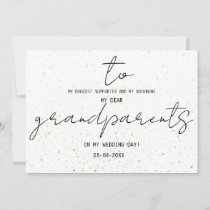 Carte Simple pour mes grands-parents le jour de mon mari
