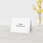 Carte Simple Professionnel plié 4" x 5,6" (Fleur jaune)
