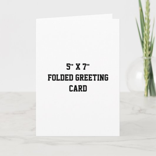 Carte Simple Professionnel plié 5" x 7" (Devant)