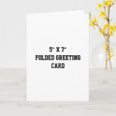 Carte Simple Professionnel plié 5" x 7" (Fleur jaune)