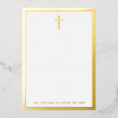 Carte simple recto-verso en feuille d'argent ou d' (Recto)
