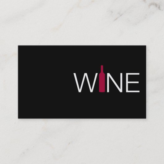 Carte simple Red Wine Business (Devant)