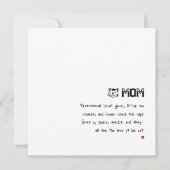 Carte Simple Rétro Crépuscule Pattes de Chat Maman (Devant)