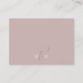 Carte simple RSVP Blush Rose Wedding (Dos)