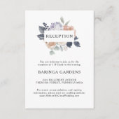 Carte simple Rustique de mariage floral (Devant)