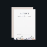 Carte simple Rustique Mariage Floral<br><div class="desc">Cette simple carte de conseil aux mariages floraux rustiques est parfaite pour votre mariage vintage et élégant. Il est conçu avec des fleurs roses classiques, des pivoines rousses simplistes et des hydrangées pourpres poussiéreuses. Le tout accompagné de touches d'eucalyptus vert et de feuilles de marine. Avec toutes ces fleurs d'aquarelle...</div>