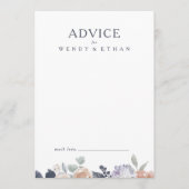 Carte simple Rustique Mariage Floral (Devant)