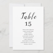 Carte simple script romantique mariage de chaises graphi (Devant)