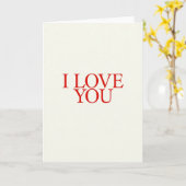 Carte Simple Serif Je T'Aime (Fleur jaune)