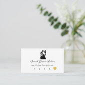 Carte simple simple de fidélité de salon de logo (Debout devant)