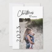 Carte simple simple photo Joyeux Noël (Devant)