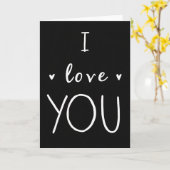 Carte Simple Smooth Je T'Aime (Fleur jaune)