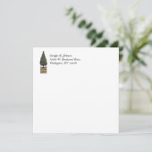 Carte simple standard en Boxwood Topiary (Debout devant)