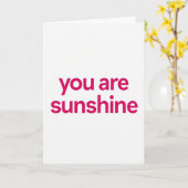 Carte Simple Sunshine (Fleur jaune)