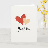 Carte Simple Toi et Moi (Fleur jaune)