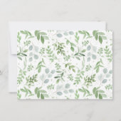 Carte Simple verdure Ma Fête des mariées mémoire préféré (Dos)