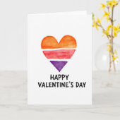 Carte Simple Watercolor Valentines Card (Fleur jaune)