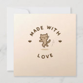 Carte simple Whiskers Campfire (Dos)