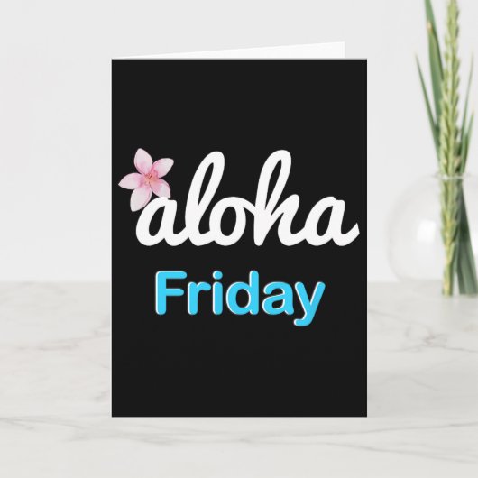 Carte Simplement aloha vendredi' Plumeria Vacances Hawaï (Devant)