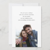 Carte Simplement Minimal Lilac 2 Photo Enregistrer La Da (Dos)