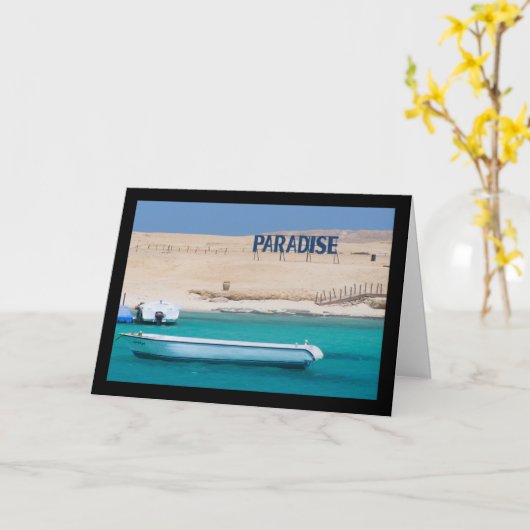 Carte Simplement Paradis (Fleur jaune)