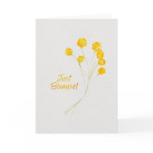 Simplement Parce que Boutons Billy Jaune Aquarelle