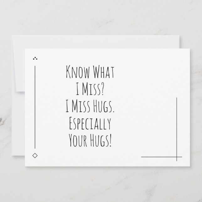 Carte Simples, Je Manque De Tes Enfers, Surtout (Devant)