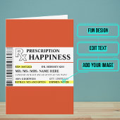 Carte Simulée bouteille d'ordonnance drôle Anniversaire